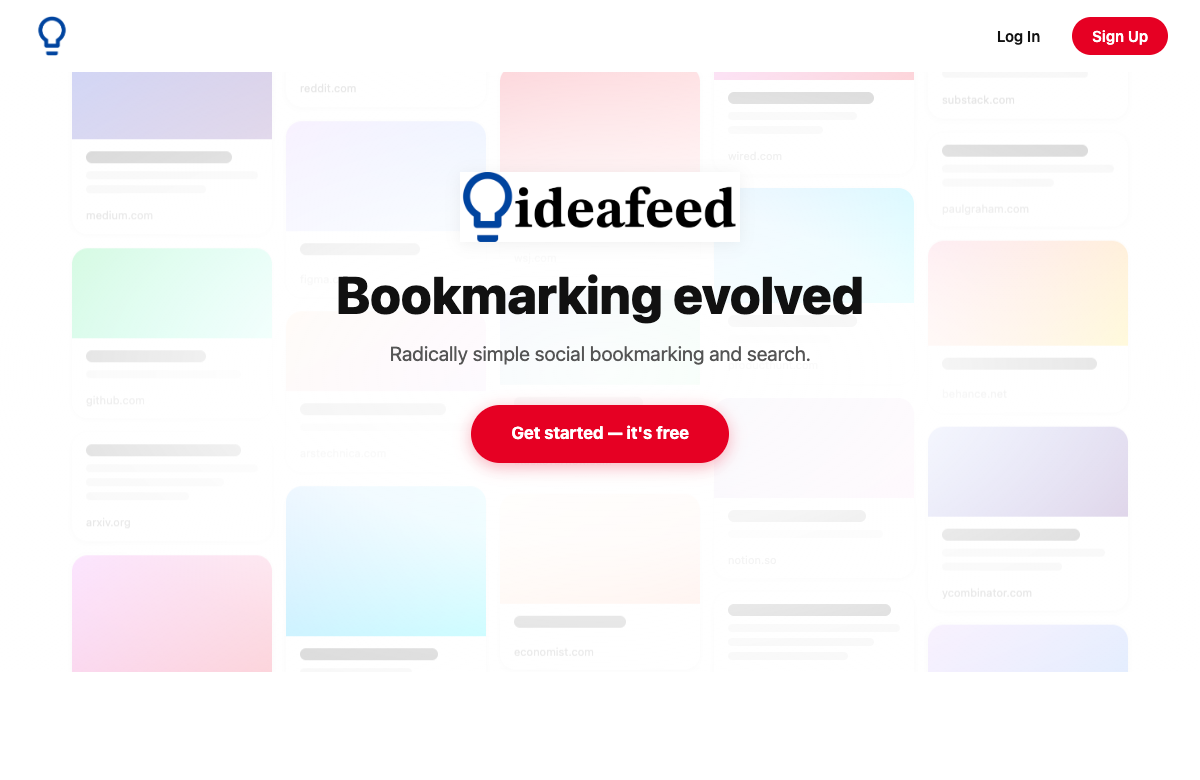 IdeaFeed preview