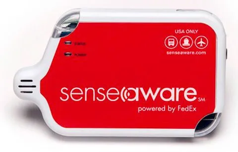 SenseAware physical tracking device